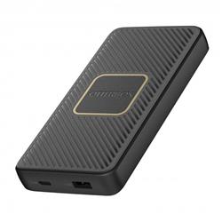 OtterBox 10,000mAh Black Dual Port USB-A (12W)+USB-C PD (18W) Portable Power Bank w/10W Qi Char