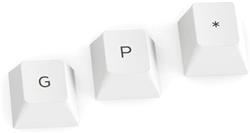 Glorious GPBT Dye Sublimated Keycaps (Arctic White)