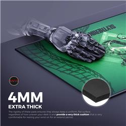 CYBEART Tapis de bureau de jeu Serpentard (XXL - 900x400x4mm)