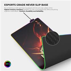 CYBEART The Flash Gaming RGB Tapis de bureau de jeu (XXL -900 x 400 x)