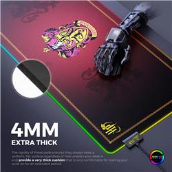 Tapis de bureau de jeu CYBEART Gryffondor Classic RGB (XXL - 900x400x4