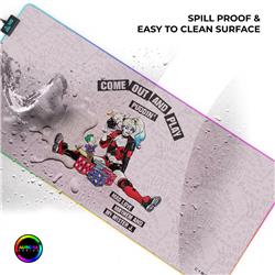 CYBEART Harley Quinn Tapis de bureau de jeu RVB (XXL-900 x400x4mm)