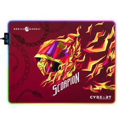 CYBEART Scorpion-Mortal Kombat RGB Gaming Mouse Pad(Large-450x350mm)