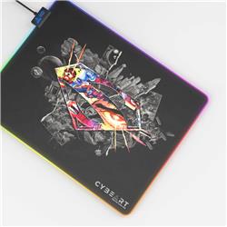 CYBEART Superman Shield RGB Gaming Mouse Pad