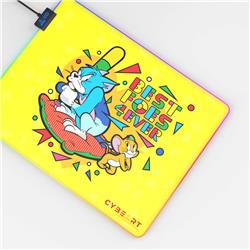 CYBEART Tom and Jerry - Best Foes RGB Gaming Mouse Pad