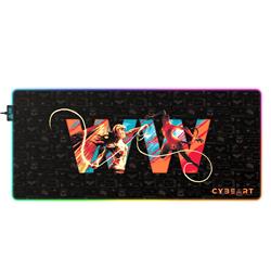 CYBEART Wonder Woman Vs. Cheetah RGB Gaming Desk Mat