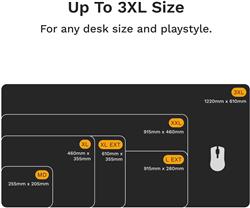 Glorious GMP 2 Edgeless XL Mouse Pads - Black(Open Box)
