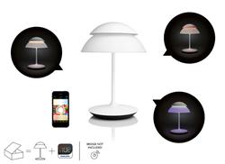 ampe de table Philips Hue Beyond - Blanc (798082) | Fonctionne avec Amazon Alexa | Vous donne un contrôle total sur votre éc...