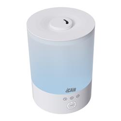 iCan 2.5L Home Desktop Humidifier with Wifi/Touch Control, RGB Light, Shaped Ring Design, Easy to Clean, White.