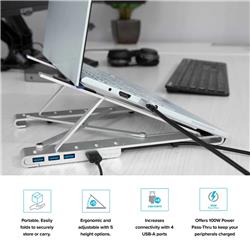 Targus USB-C Portable Laptop Stand with Integrated USB-C Hub