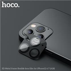 HOCO 3D Metal frame flexible lens film for iPhone Pro Max 12 6.7" (A18