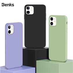 Benks Peinture TPU - Etui pour iPhone 12 de 5,4 po Noir