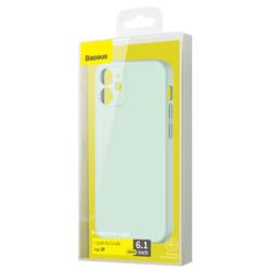 BASEUS - Étui protecteur gel de silice liquide pour iPhone 12 vert