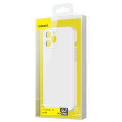 BASEUS - Étui protecteur gel de silice liquide iPhone 12 Pro Max blanc