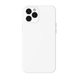 BASEUS - Étui protecteur gel de silice liquide iPhone 12 Pro Max blanc