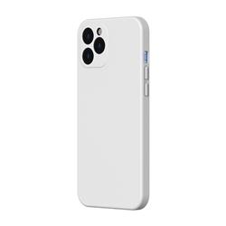 BASEUS - Étui protecteur gel de silice liquide iPhone 12 Pro Max blanc