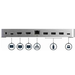 Station d'accueil USB-C à double moniteur STARTECH