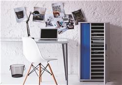 Armoire de rechargement sécurisée LapCabby Lyte pour 16 ordinateurs portables, tablettes ou Chromebooks jusqu^à 15 pouces (L...