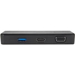 Targus USB 3.0 & USB-C Dual Video 1K-2K Travel Docking Station (DSU100BT)(Open Box)