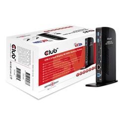 CLUB 3D USB 3.1 Gen 1 Dual Display 4K 60Hz Docking Station (CSV-1460)