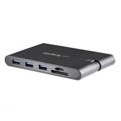 Startech USB-C Multiport Adapter with HDMI and VGA - 3x USB 3.0 - SD - PD 3.0 - Wraparound Cable (DKT30CHVSCPD)