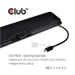 Club 3D USB Type C 3.2 Gen1 Triple Display Dynamic PD Charging Dock