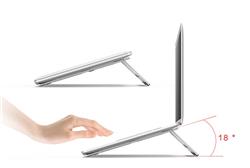 iCan Z12-S Portable Aluminum Foldable Laptop and Tablet Stand, Silver.(Open Box)