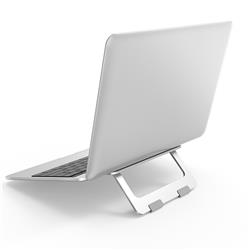 iCan Z12-S Portable Aluminum Foldable Laptop and Tablet Stand, Silver.(Open Box)