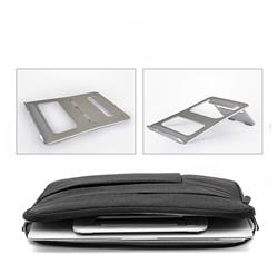 iCan Z12-S Portable Aluminum Foldable Laptop and Tablet Stand, Silver.(Open Box)