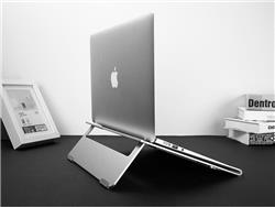 iCan Z12-S Portable Aluminum Foldable Laptop and Tablet Stand, Silver.(Open Box)