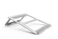 iCan Z12-S Portable Aluminum Foldable Laptop and Tablet Stand, Silver.(Open Box)