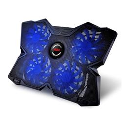 iCan USB Four High-Speed Blue Lighting Fans Cooling Pad, Up to 17''