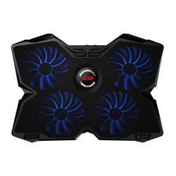 iCan USB Four High-Speed Blue Lighting Fans Cooling Pad, Up to 17''