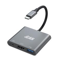 iCAN 3-in-1 Type-C to HDMI, PD and USB Hub(Open Box)