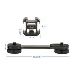 Ulanzi PT-3 Extension Bracket with 3 Cold Shoe Mounts