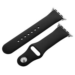 BENKS Colorful Sport Strap with Buckle for Apple Watch (38mm), Black