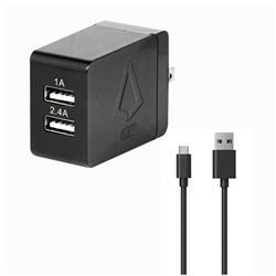 LBT 3.4AMP Dual Port Wall Charger Samsung w/ 5 Feet USB-C Cable