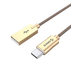 ORICO 3.3 Ft USB2.0 Type-A to Nylon Braided Type-C Cable - BROWN