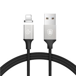 BASEUS Insnap Series Magnetic Cable For Lightning 1.2M Silver+Black