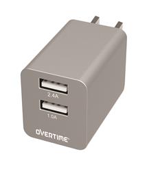 OVERTIME/Delton 2.1 Amp Home Charger Dual Port