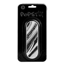 POPSTIX Mobile Phone Stand and Grip - Black Marble