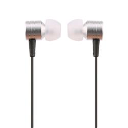 iCAN 3.5mm Stereo Ear Buds with Mic, Silver