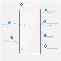 VMAX - Verre trempé bombé à chaud pour Samsung Note 10 de 6,3 po