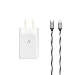 LBT 18W PD Charger with 5ft Knitted Type-C to Lightning Apple Cable