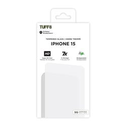 iPhone 15 / 14 / 13 - TUFF8 Tempered Glass with Installation Kit