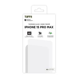 iPhone 15 Pro Max - TUFF8 Tempered Glass with Installation Kit