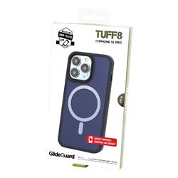 iPhone 15 Pro - TUFF8 Glide Guard Rugged Back Case (Midnight Blue)(Open Box)