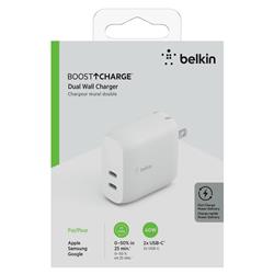 Belkin 40W Dual USB-C PD Wall Charger