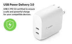 Belkin 40W Dual USB-C PD Wall Charger