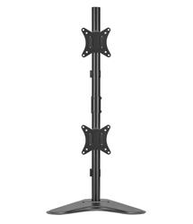 Brateck 17"-32" Vertical Dual-Monitor Steel Articulating Monitor Mount | Vesa 100x100,75x75 | Max Load 9KG Per Arm | Matte Blac